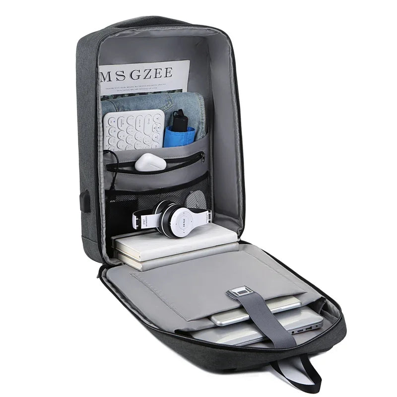 Unisex Laptop Backpack Business Bag Men Multifunctional Waterproof Backpack Unisex Anti-Theft Backpack USB Charging