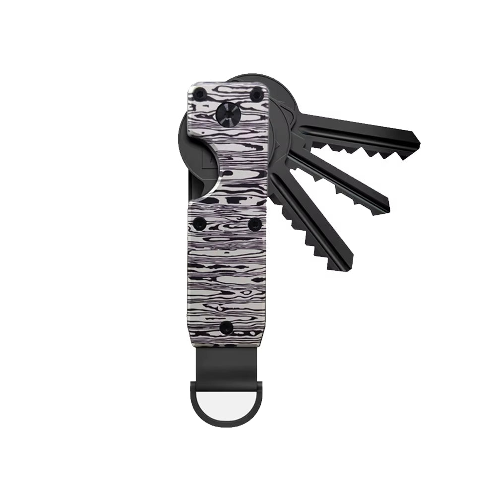 Key Organizer Compact Holder Metal Key Chain Minimalist Key Case Holder for Keychain Secures 2-6 Keys