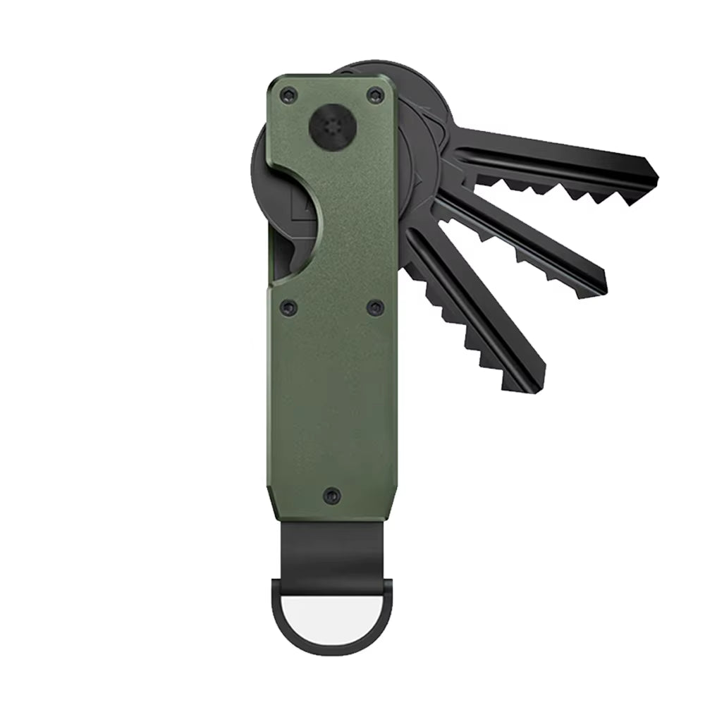Key Organizer Compact Holder Metal Key Chain Minimalist Key Case Holder for Keychain Secures 2-6 Keys